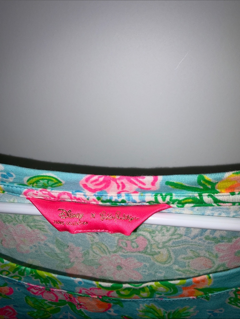 Lilly Pulitzer X Disney Mint & Pink Floral Top - Picture 2 of 5